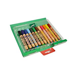 Alpino Baby Ahşap Jumbo Kuru Kalem Boya Seti 12li