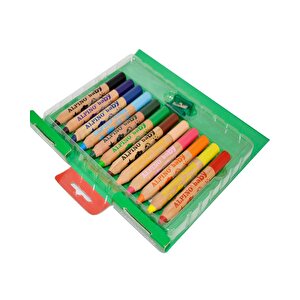 Alpino Baby Ahşap Jumbo Kuru Kalem Boya Seti 12li