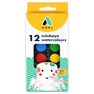 12 Renk Sulu Boya