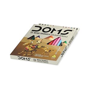 Doms Jumbo Üçgen Kuru Boya 12 Renk