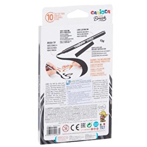 Süper Brush Fırça Uçlu Keçeli Kalem 10 Renk
