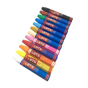 Lets 12 Renk Karton Kutulu Pastel Boya