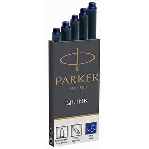 Parker Quink Dolma Kalem Kartuşu Mavi 5li Kutu