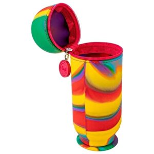 Serve Hoop Up Kalem Çantası Karışık Kırmızı Sarı
