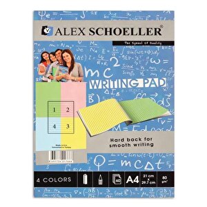 Alex Schoeller 4 Renkli Bloknot A4