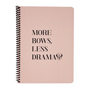 Keskin Color Disney More Bows Less Drama Çizgili Defter 16,5x22,5 80 Yaprak