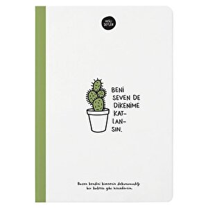 Hisli Şeyler 14x20 Çizgili Defter Beni Seven De Dikenime Katlansın