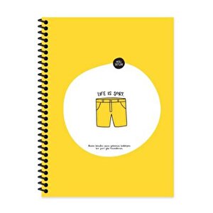 Hisli Şeyler 18,5x25 Spiralli Çizgili Defter - Life Is Şort