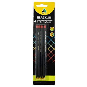 Blackline 4 Adet Kırmızı Kopya Kalemi
