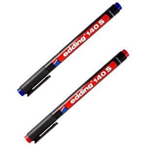 Permanent Kalem Kırmızı Mavi Edding 140 S
