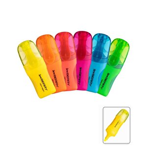 Serve Berry Mini Neon Fosforlu Kalem 6lı