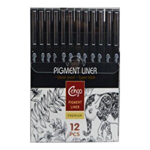 Pigment Liner Teknik Çizim Kalem Seti 12li