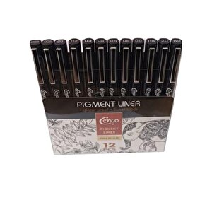 Pigment Liner Teknik Çizim Kalem Seti 12li