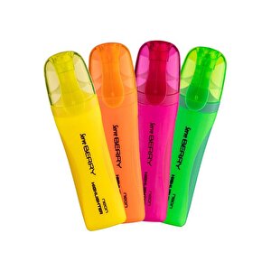 Serve Berry Neon Fosforlu Kalem 4lü