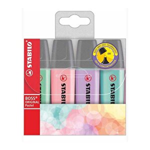 Stabilo Boss Original Pastel Renk Fosforlu Kalem 4lü