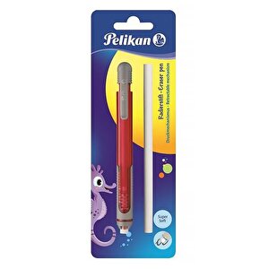 Kalem Tipi Silgi Yedekli Blister Kırmızı
