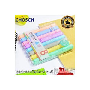 Pastel Renkler Fosforlu Kalem 8 Adet Cs-h716