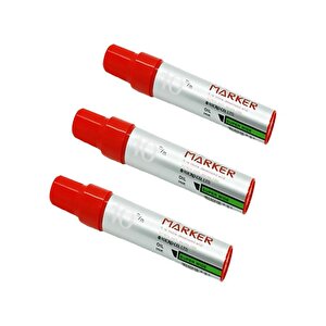 Markör Kalem Kırmızı 3lü 10mm