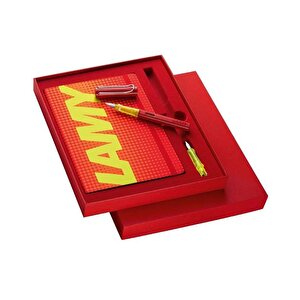 Al Star Dolma Kalem F Uç Ve Defter Seti Glossy Red