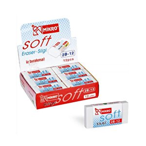 Mikro Soft 2b-12 Silgi - 12li Set