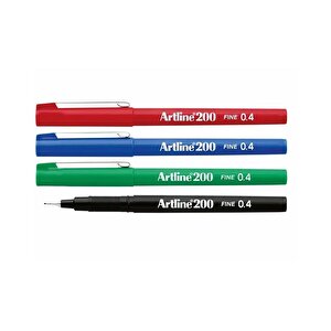 200 Fine 0.4mm İnce Uçlu Yazı Ve Çizim Kalemi 4’lü Set
