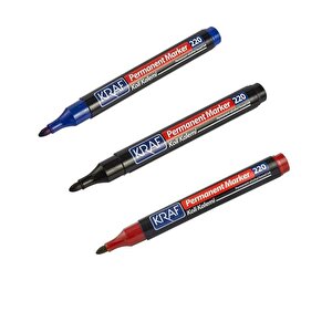 Permanent Marker Koli Kalemi 3lü Set 220