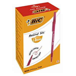 Round Stic Tükenmez Kalem 60 Adet Kırmızı