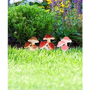 Yapay Mantar 1adet 3boy Yapışık Model 6,5cm