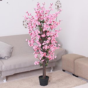 Yapay Ağaç Pembe Japon Kiraz Çiçeği Bahardalı Ağacı Sakura Çiçeği Çalılı 150cm