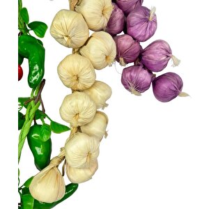 Yapay Sebze Salkımı 6lı Set Süs Sahte Yapay Meyve Sebze Karışık Paket
