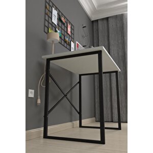 Bofigo 60x90 Cm Çalışma Masası Bilgisayar Masası Ofis Ders Yemek Masası Beyaz