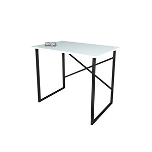 Bofigo 60x90 Cm Çalışma Masası Bilgisayar Masası Ofis Ders Yemek Masası Beyaz