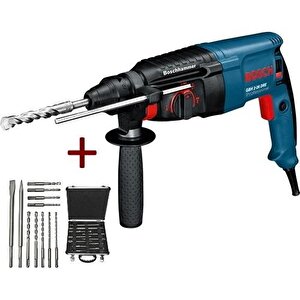 Gbh 2-26 Dre Profesyonel Kırıcı-delici Matkap 800w + Bosch Sds-plus Matkap Ucu Ve Keski Seti 11'li