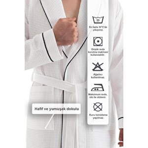 Unisex Soho Pike Bornoz Beyaz