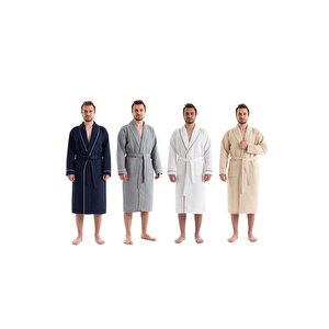 Unisex Soho Pike Bornoz Beyaz