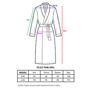 Unisex Promise Peştemal Bornoz Lacivert