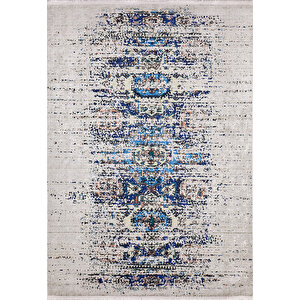 Halı Atölyesi Bej Salon&yolluk Dijital Baskılı Makinede Yıkanabilir Kaymaz Taban Saçaklı Halı Ha225