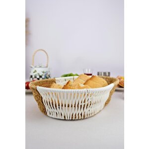 Rattan Ekmek Sepeti Oval Ekmeklik 28 Cm Kahverengi – D/10 C1-1-289