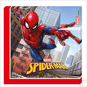 Spiderman Crime Fighter Peçete, 33cm X 33cm - 20 Adet