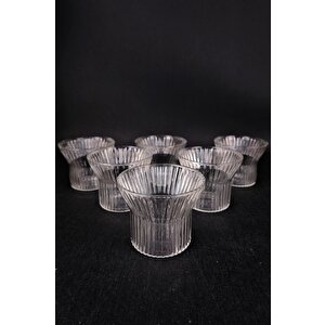 Digithome 6'lı Cam Çerezlik Dondurmalık Ve Kase Sunum Seti 280 Ml - 04176 C1-1-154