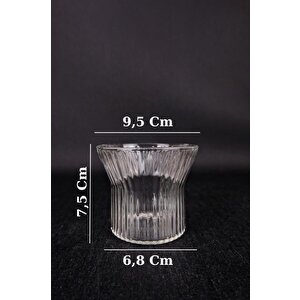 Digithome 6'lı Cam Çerezlik Dondurmalık Ve Kase Sunum Seti 280 Ml - 04176 C1-1-154