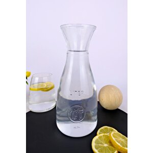 Ahşap Top Kapaklı Cam Su Ve Meşrubat Sürahisi Karaf Şişe 1000 Ml – 80111 C320.016