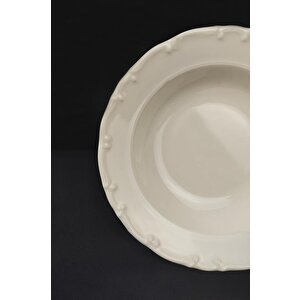 Digithome Liana 6’lı Porselen Çukur Tabak 21 Cm Krem – Tl4035641 C320.003
