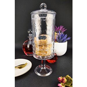 Ayaklı Cam Sunumluk Kurabiyelik Ve Şekerlik 31 Cm – Fl.ifd.602 C1-1-288