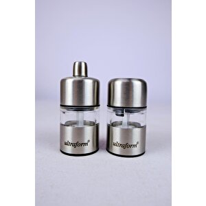 2’li Metal Tuz Karabiber Değirmeni Öğütücü Tuzluk Biberlik 7 Cm - 097lhsp057p058 C320.225