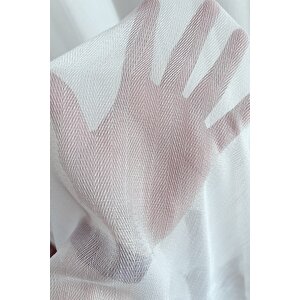 Krep Bambu Balıksırtı Tül Ekstra Gramajlı Dökümlü 1x2 Seyrek Pile - Kırışmaz Ütü Gerektirmez 160x260 cm