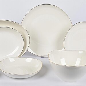 Oval Beyaz Servis Takımı Mtfk.0119