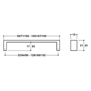 6250 Modern Kulp Rose Renk 64 Mm