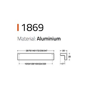 Uzun Kulp Si̇yah Renk 832 Mm