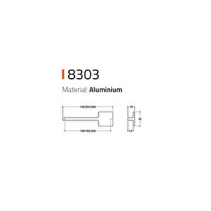 8303 Modern Kulp Antik Renk 256 Mm